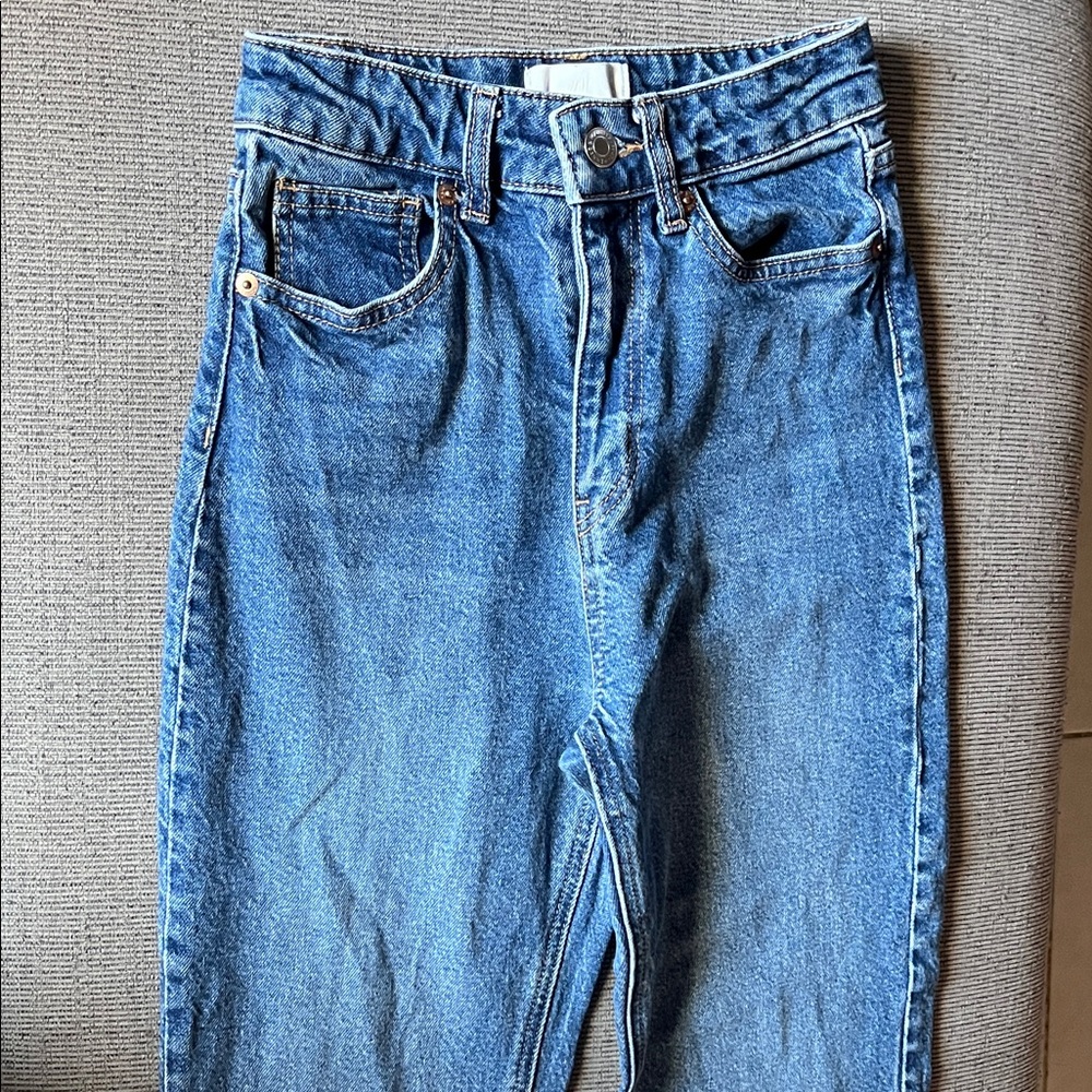 H&M High Rise Blue Jeans